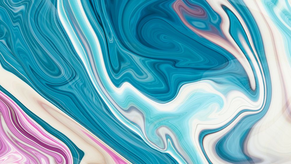 Blue alcohol ink abstract background