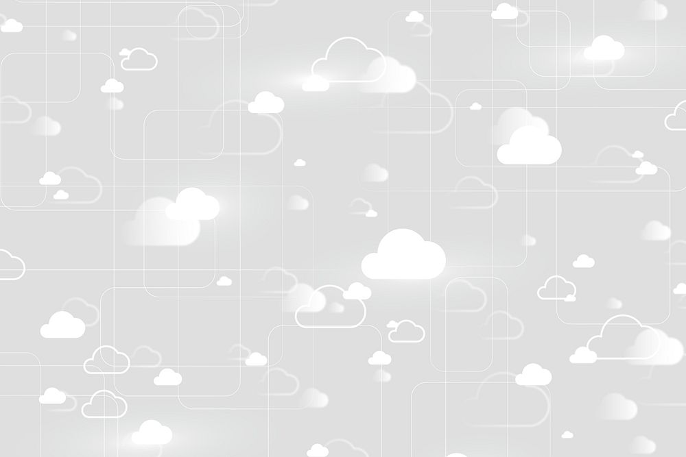Digital cloud pattern background psd connection technology