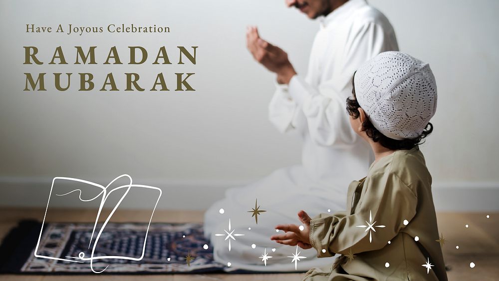 Ramadan Mubarak blog banner with greeting