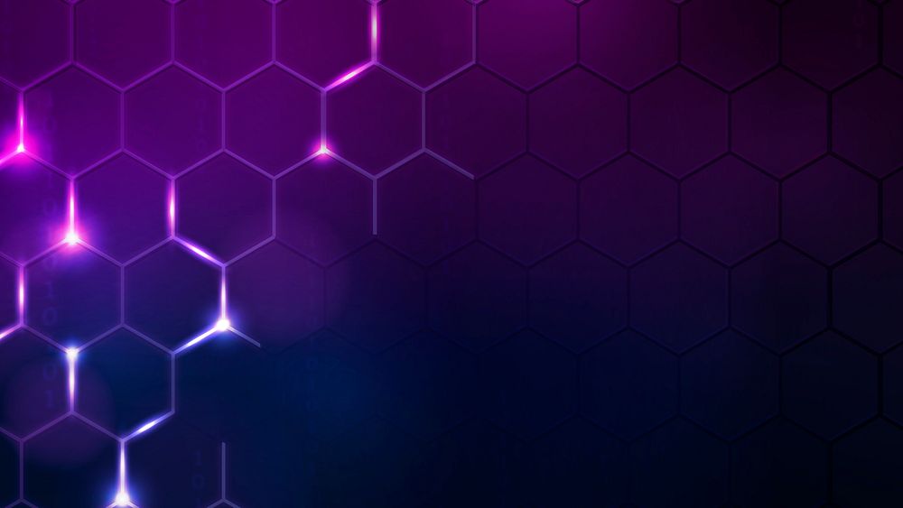 Digital technology background hexagon border | Free Photo - rawpixel