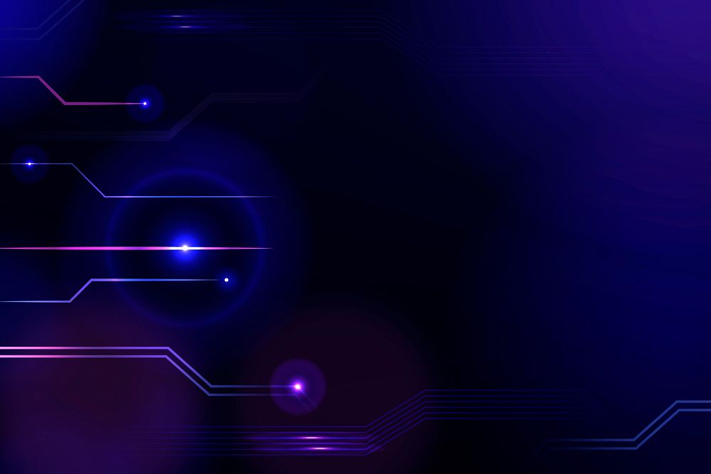 Digital grid technology background in purple tone