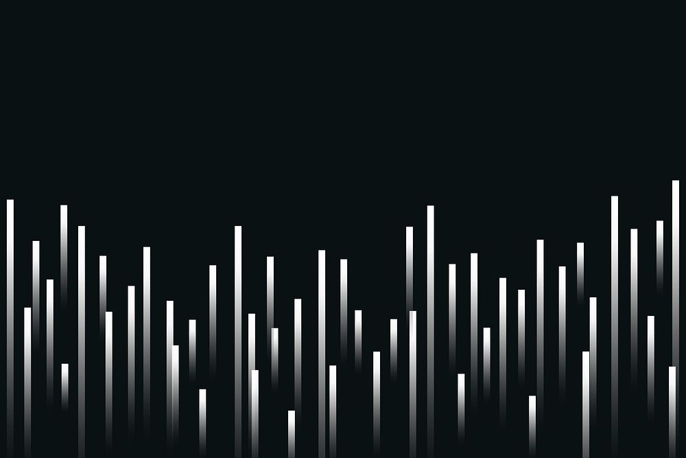 Music equalizer technology black background psd with white digital sound wave