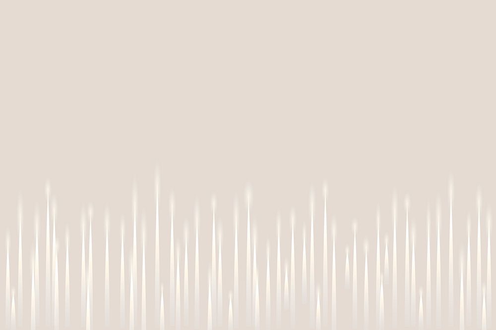 Music equalizer technology beige background psd with white digital sound wave