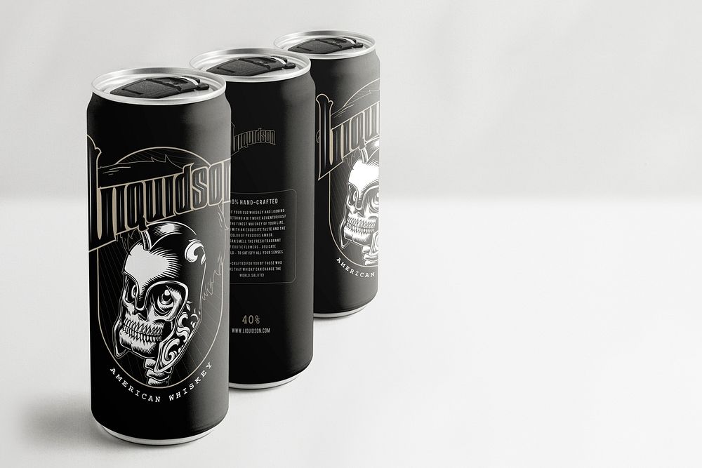 Can mockup psd beverage packaging product