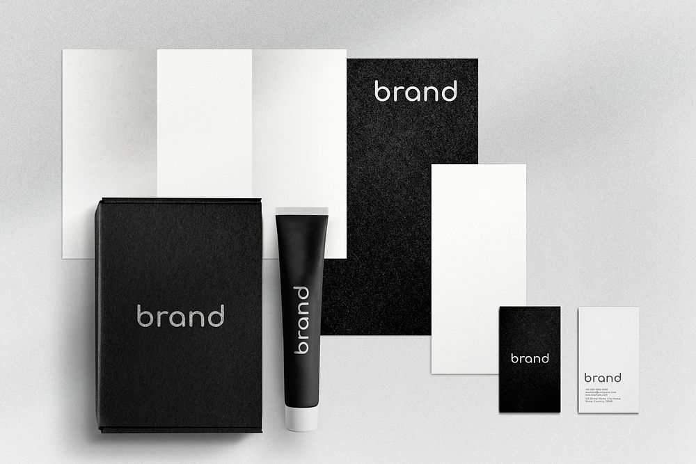 Stationery and paper mockup psd