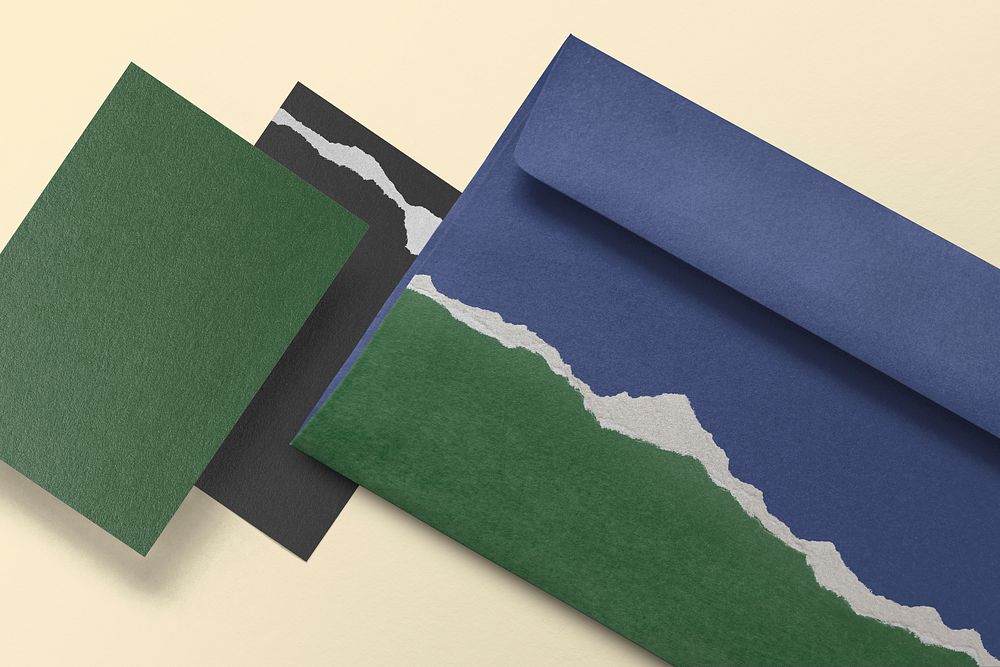 Abstract envelope, corporate identity set 