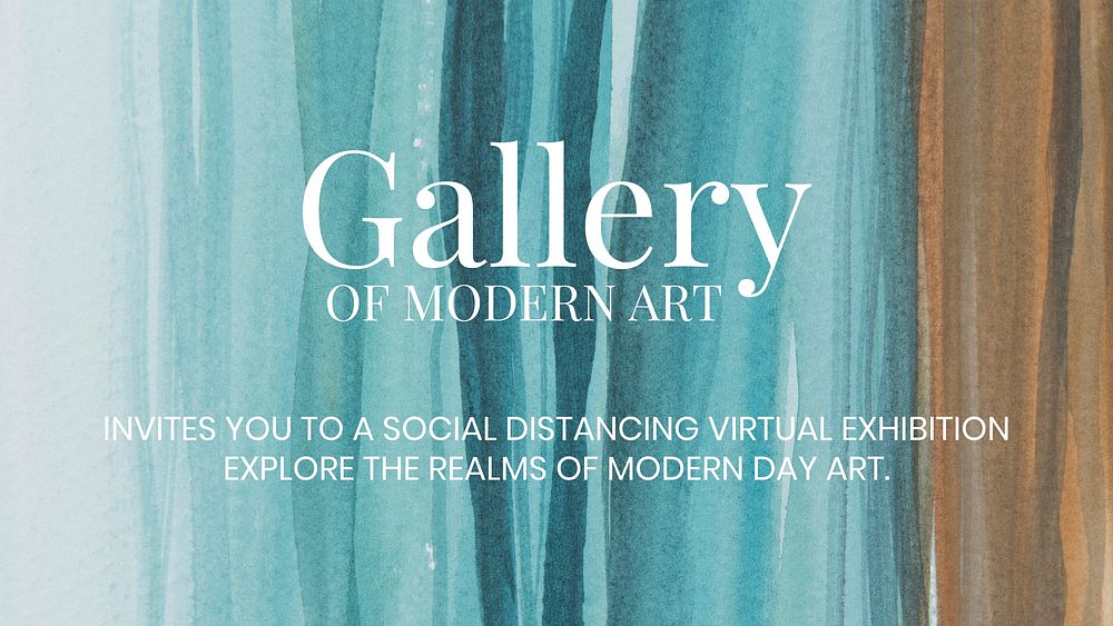Gallery ombre watercolor template vector aesthetic blog banner advertisement