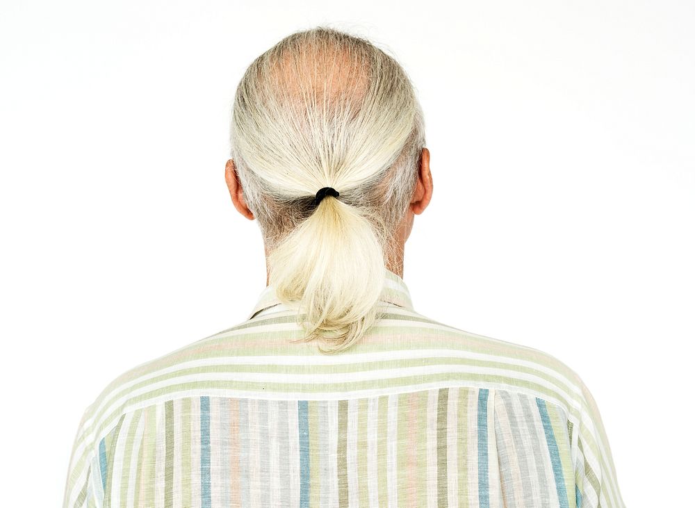 Portrait of a British elderly man