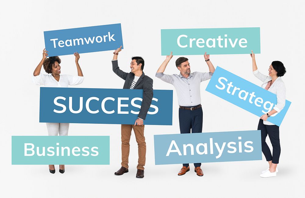 Diverse team with a plan for success