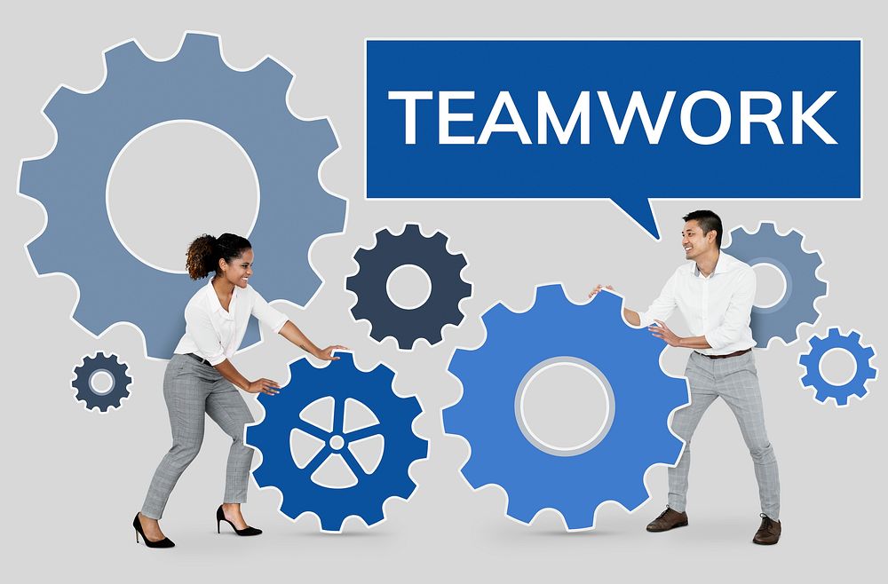 Business people focusing on teamwork