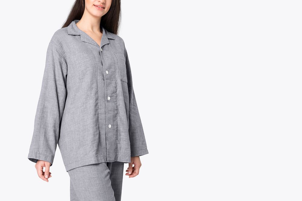 Pajamas mockup psd women&rsquo;s nightwear studio shoot