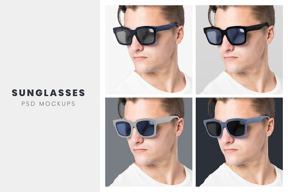Sunglasses mockup psd men&rsquo;s accessories fashion