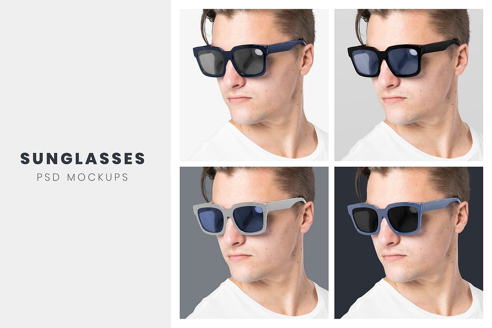 Sunglasses mockup psd men’s accessories fashion