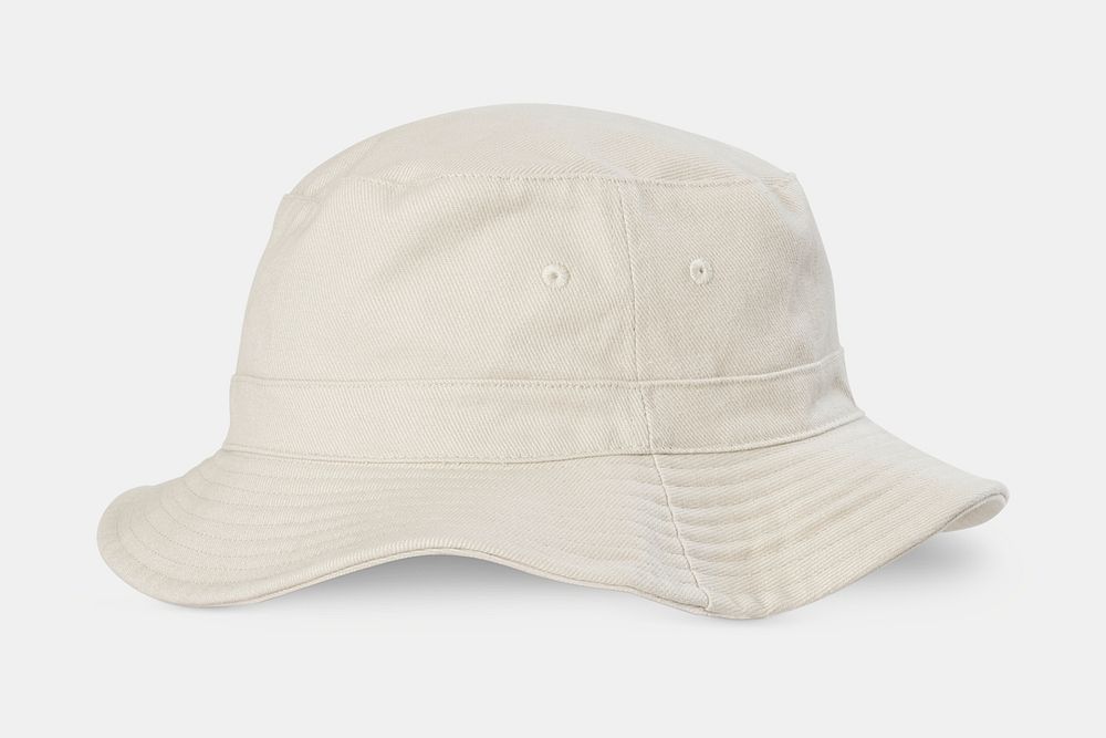 Unbleached bucket hat mockup psd streetwear accessories