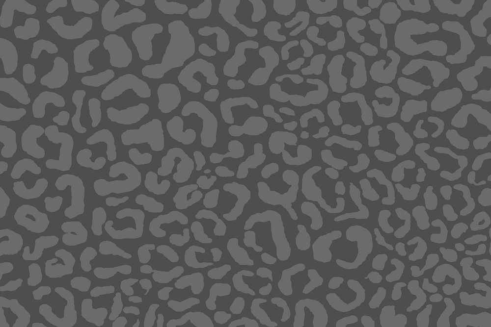 Gray leopard patterned background vector