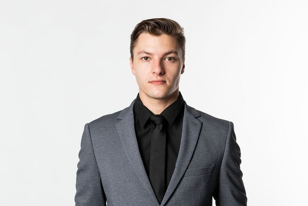 Young businessman with formal suit