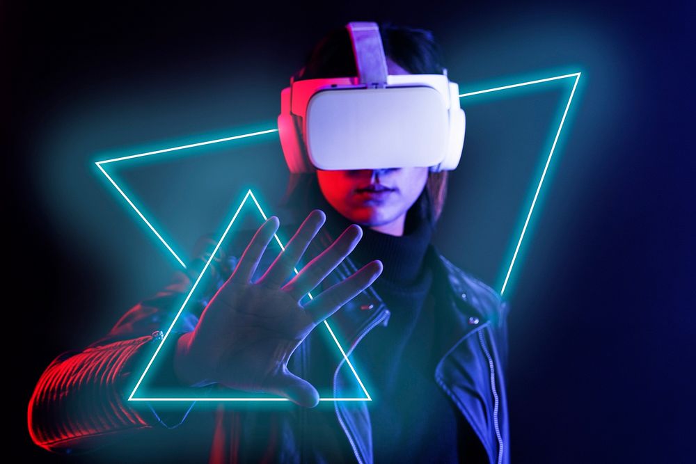 Virtual reality psd mockup entertainment technology