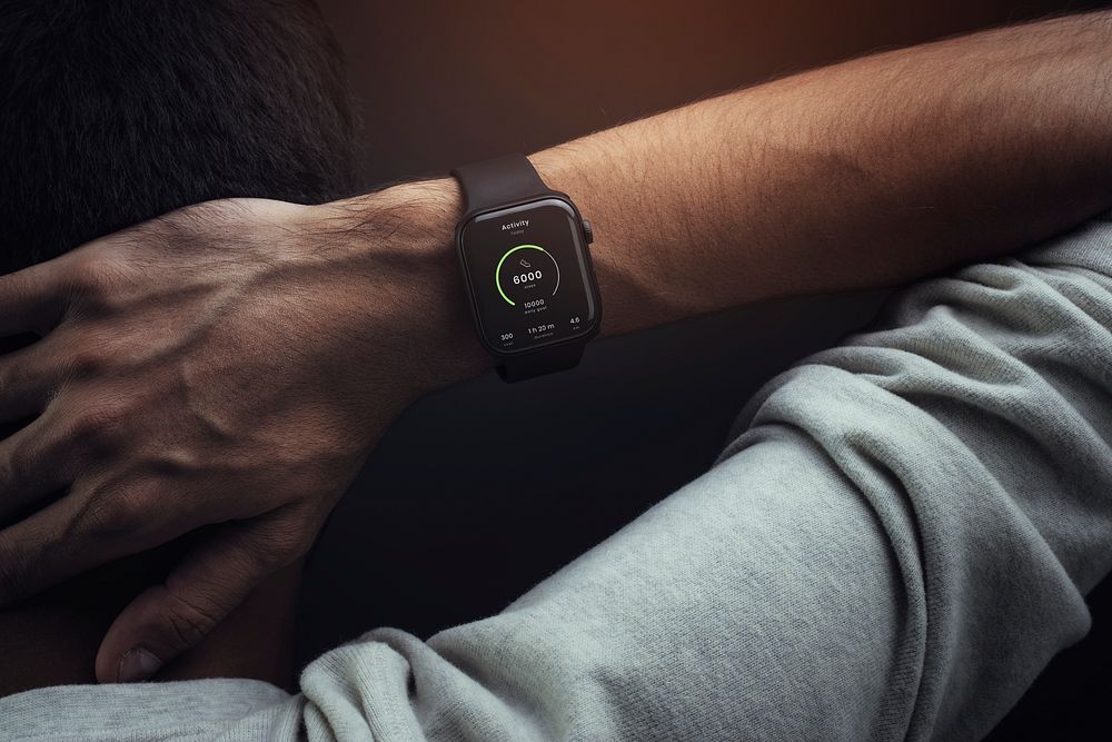 Fitness tracker sport bracelet smartwatch technology