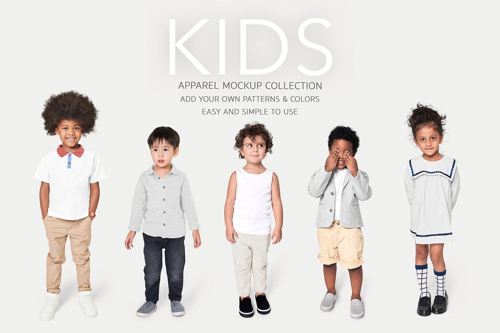 Psd kid's apparel mockup banner | Premium PSD - rawpixel