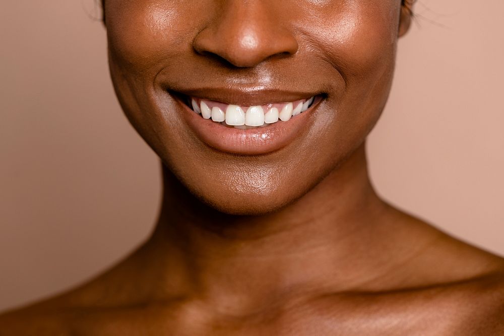 Beautiful smile, African American woman