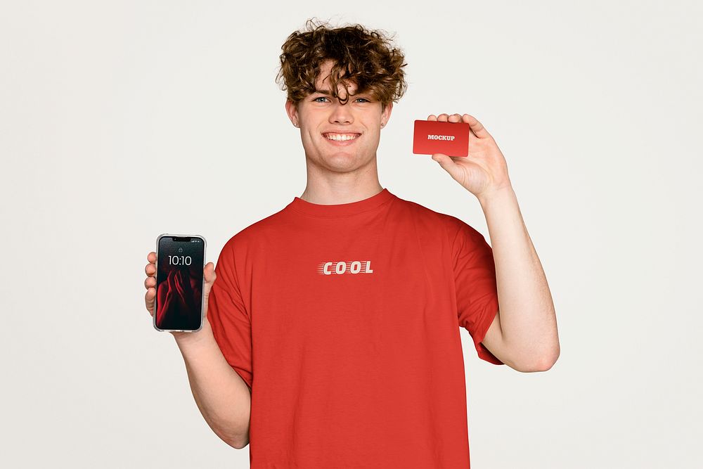 Phone & tshirt mockup, branding package psd