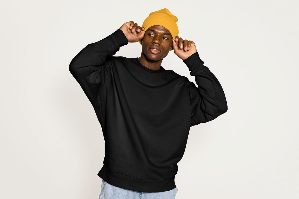 Men's sweater mockup, fashion & | Premium PSD Mockup - rawpixel