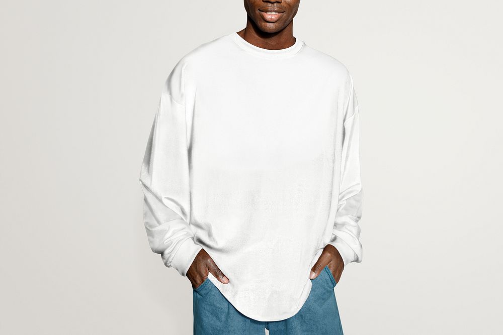 Men's sweater mockup, fashion & apparel psd