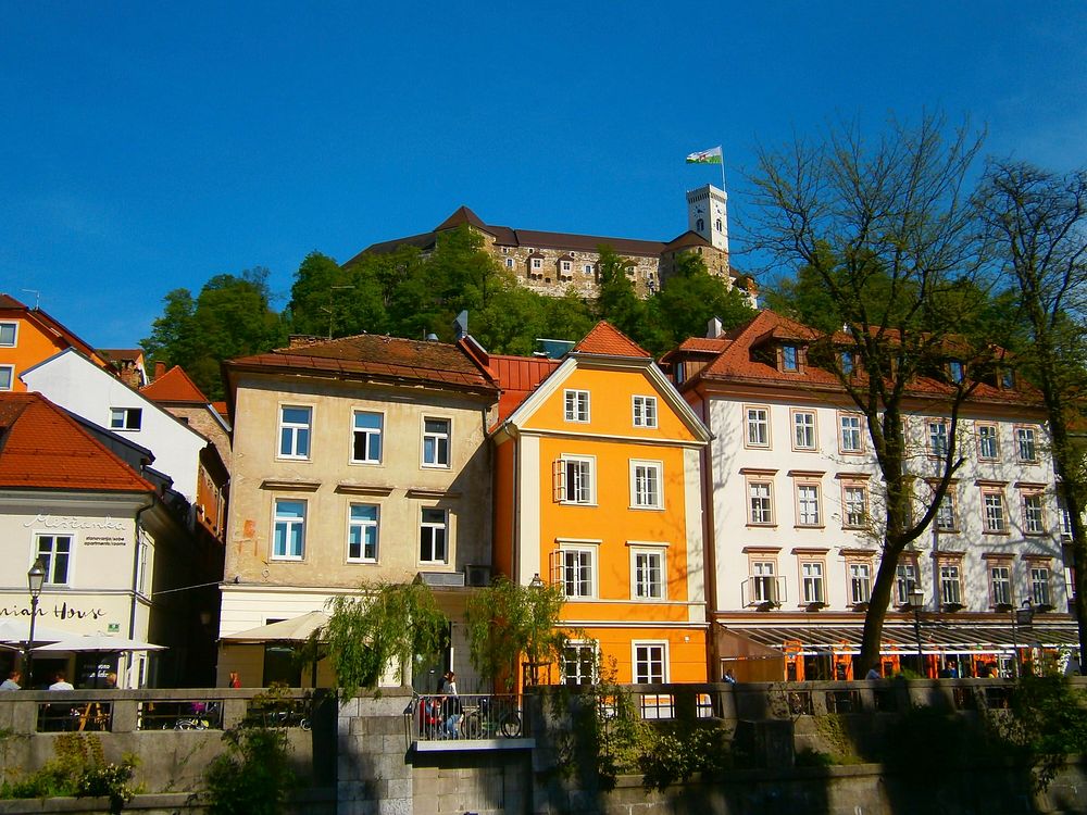 Ljubljana. Original public domain image from Wikimedia Commons