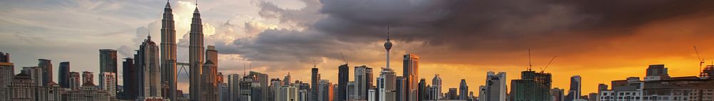 Kuala Lumpur cityscape background. Original public domain image from Wikimedia Commons