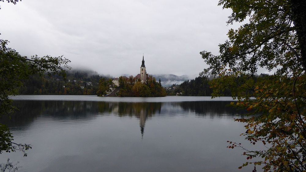 Bled Island. Original public domain image from Wikimedia Commons