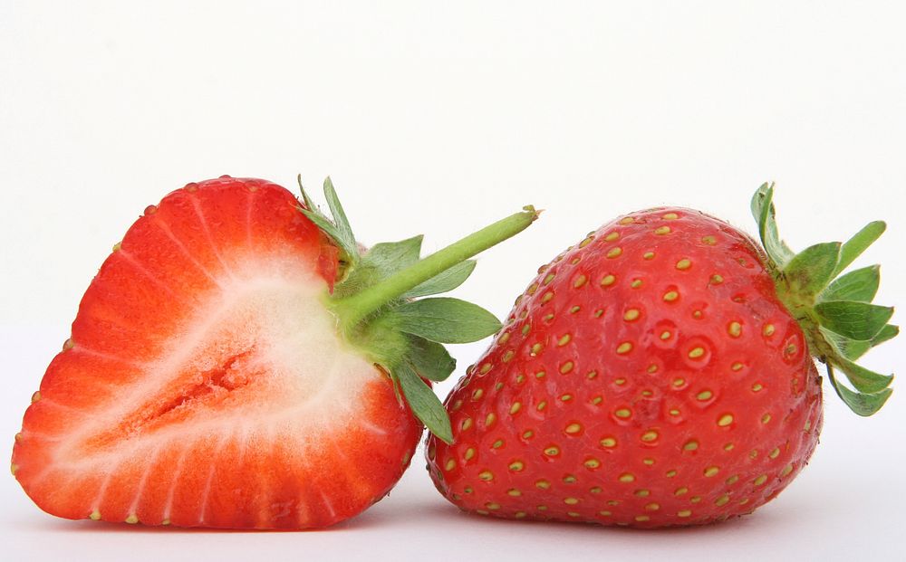 Strawberries. Original public domain image from Wikimedia Commons
