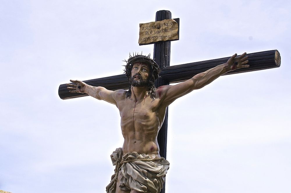 The cross. Original public domain image from Wikimedia Commons