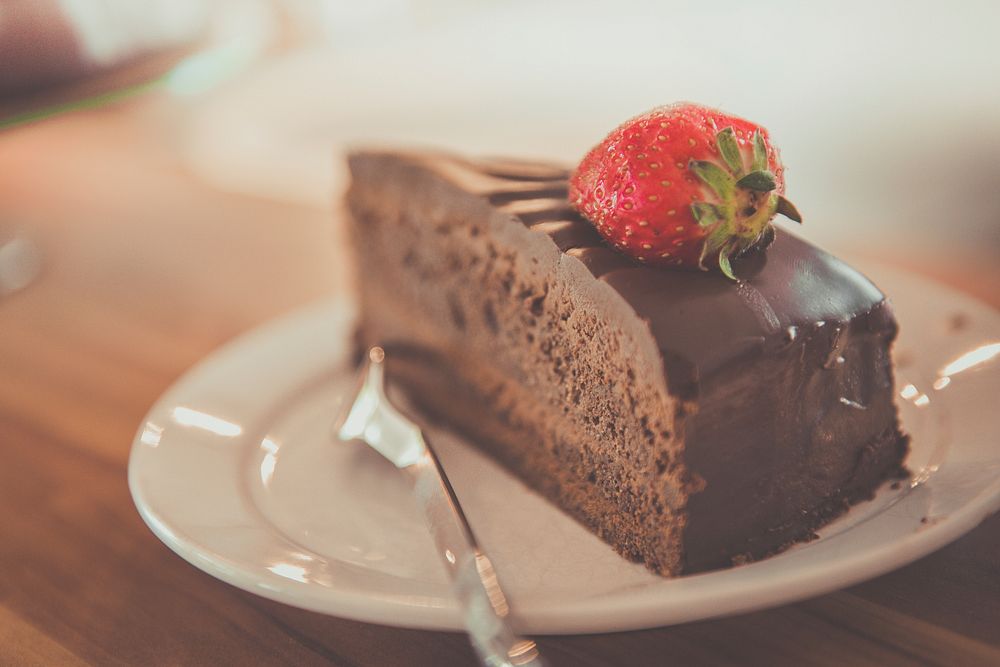 Chocolate Cake. Original public domain image from Wikimedia Commons
