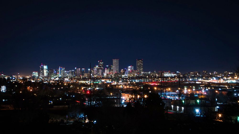 Denver Downtown. Original public domain image from Wikimedia Commons