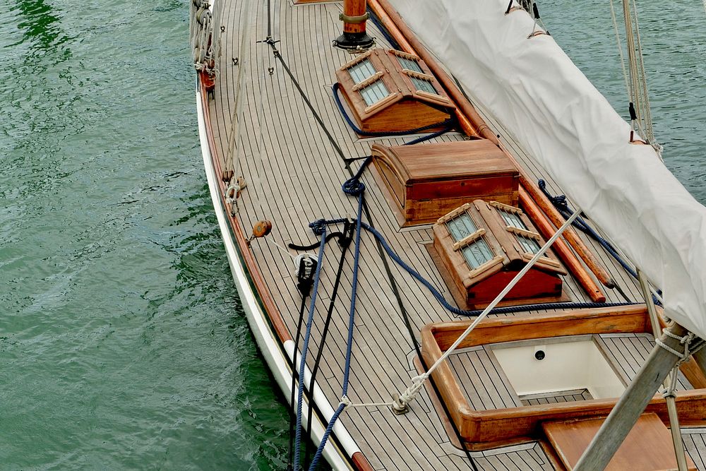 Old Kauri Sailboat. Original public domain image from Wikimedia Commons