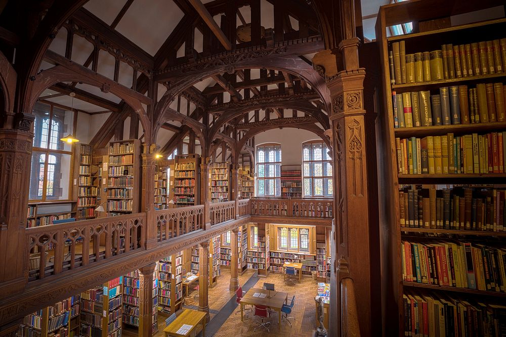 Gladstone's Library. Located in Hawarden, Wales, UK. (taken with kind permission of the administration). Original public…