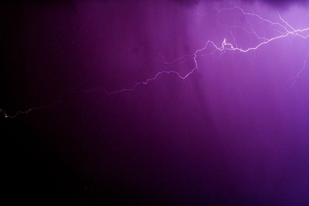 Lightning in Nebraska. Original public domain image from Wikimedia Commons