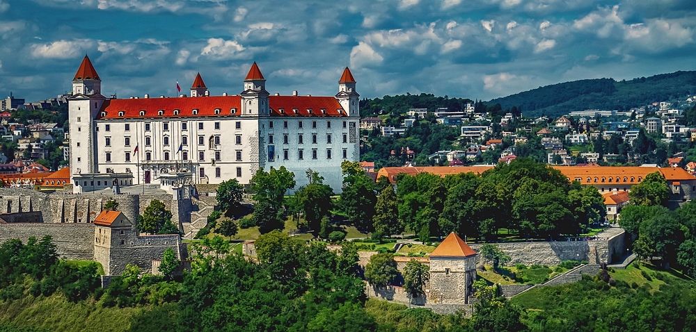 Bratislava Castle. Original public domain image from Wikimedia Commons