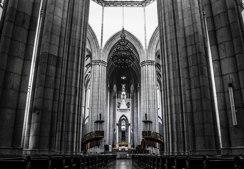 Catedral Metropolitana de S?o Paulo ou Catedral da S?. Original image from Wikimedia Commons