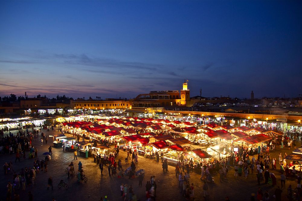 Morocco Oriental Marrakech Orient Architecture. Original public domain image from Wikimedia Commons