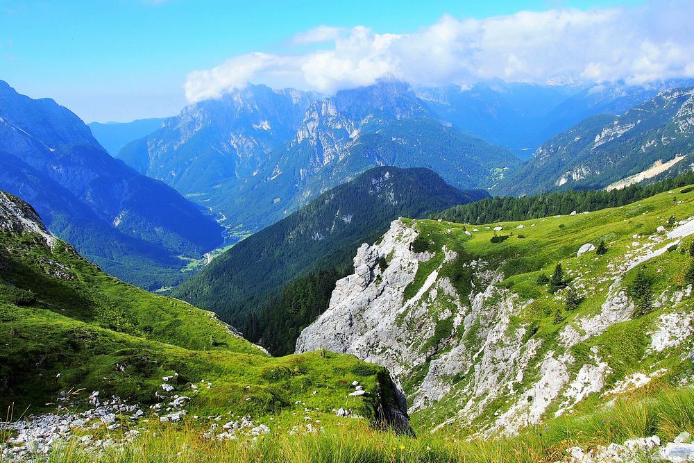 Beautiful nature of Triglav National Park. Original public domain image from Wikimedia Commons