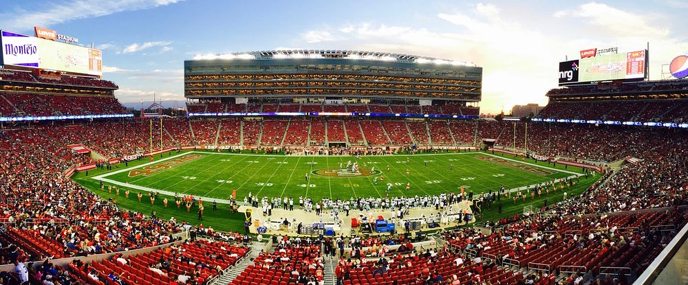 Levi's Stadium on the day of a 2015 pre-season game between the San Francisco 49ers and Dallas Cowboys. Original public…