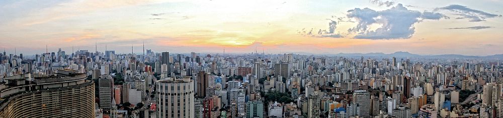 City of São Paulo. Original public domain image from Wikimedia Commons