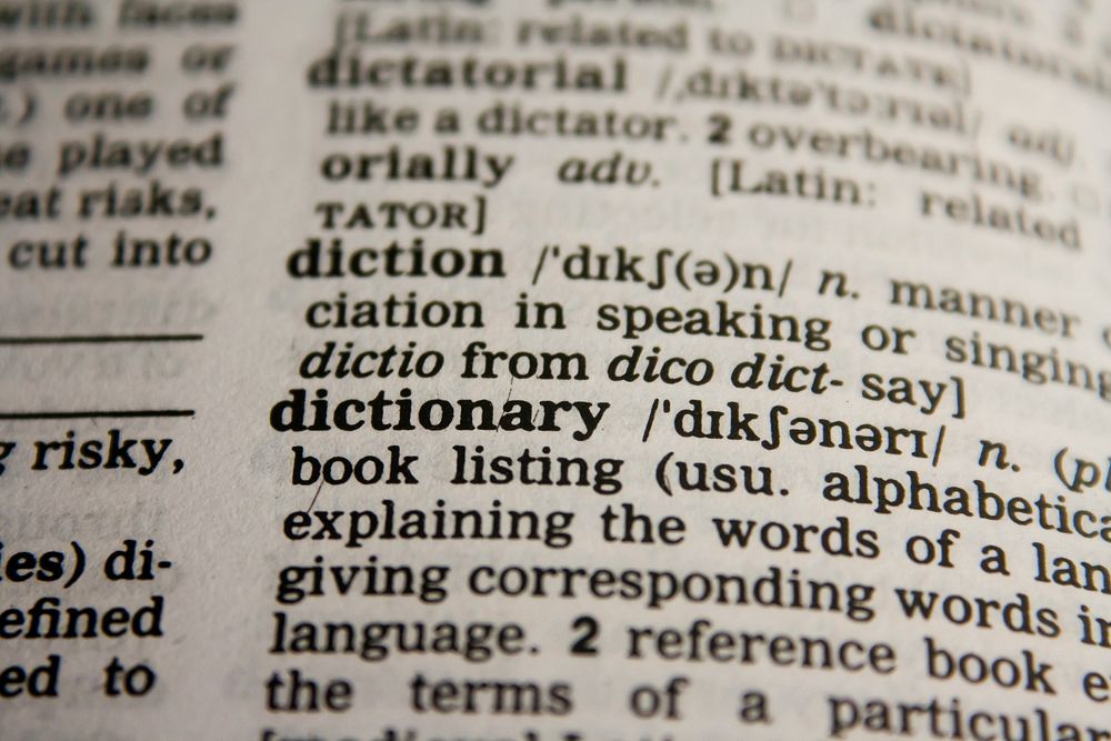 Dictionary. Original public domain image from Wikimedia Commons