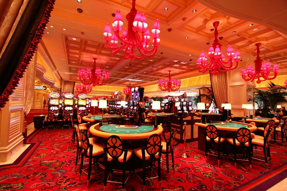 Gambling game table interior design, free public domain CC0 photo.