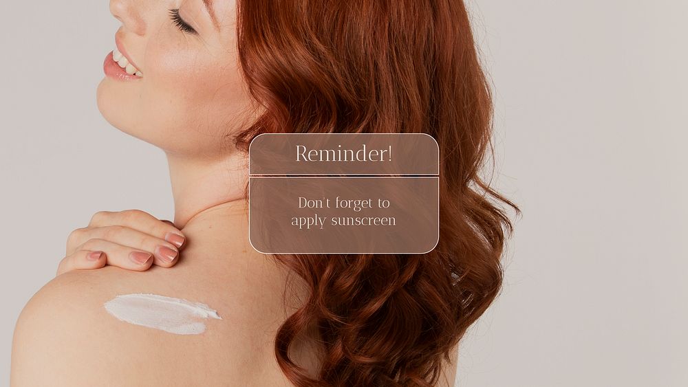 Skincare routine blog banner, beige design vector