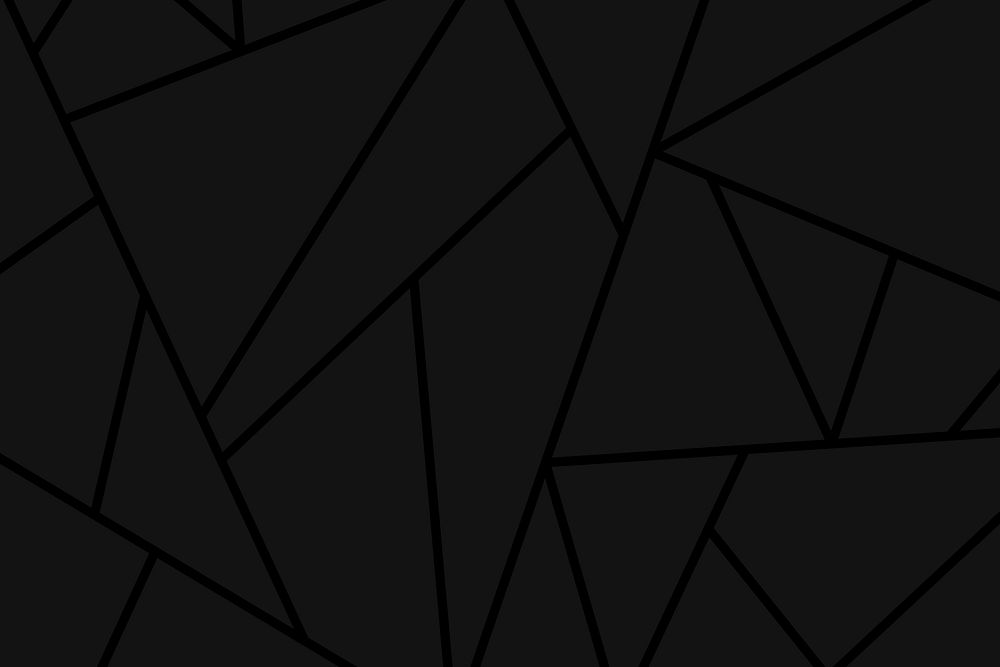 Geometric triangle pattern vector black background