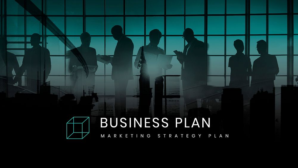 Business plan vector presentation editable template