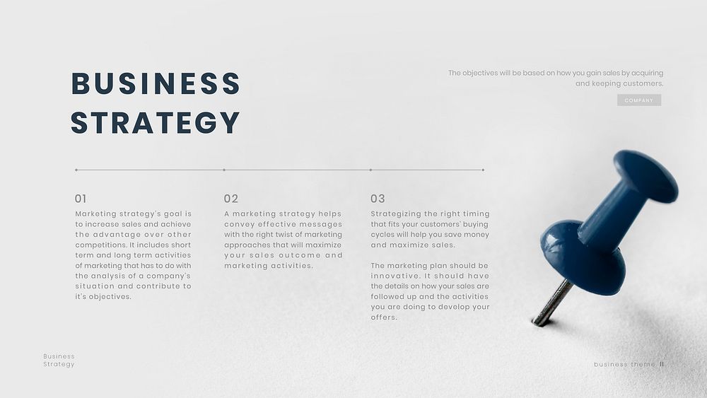 Business strategy psd presentation editable template