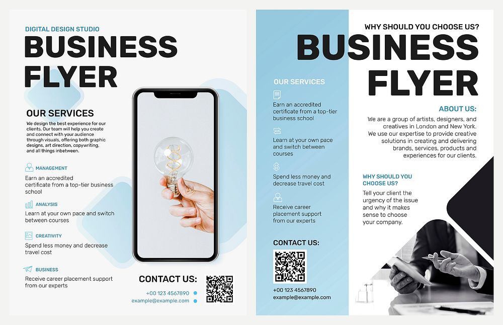 Professional business flyer template psd company introduction